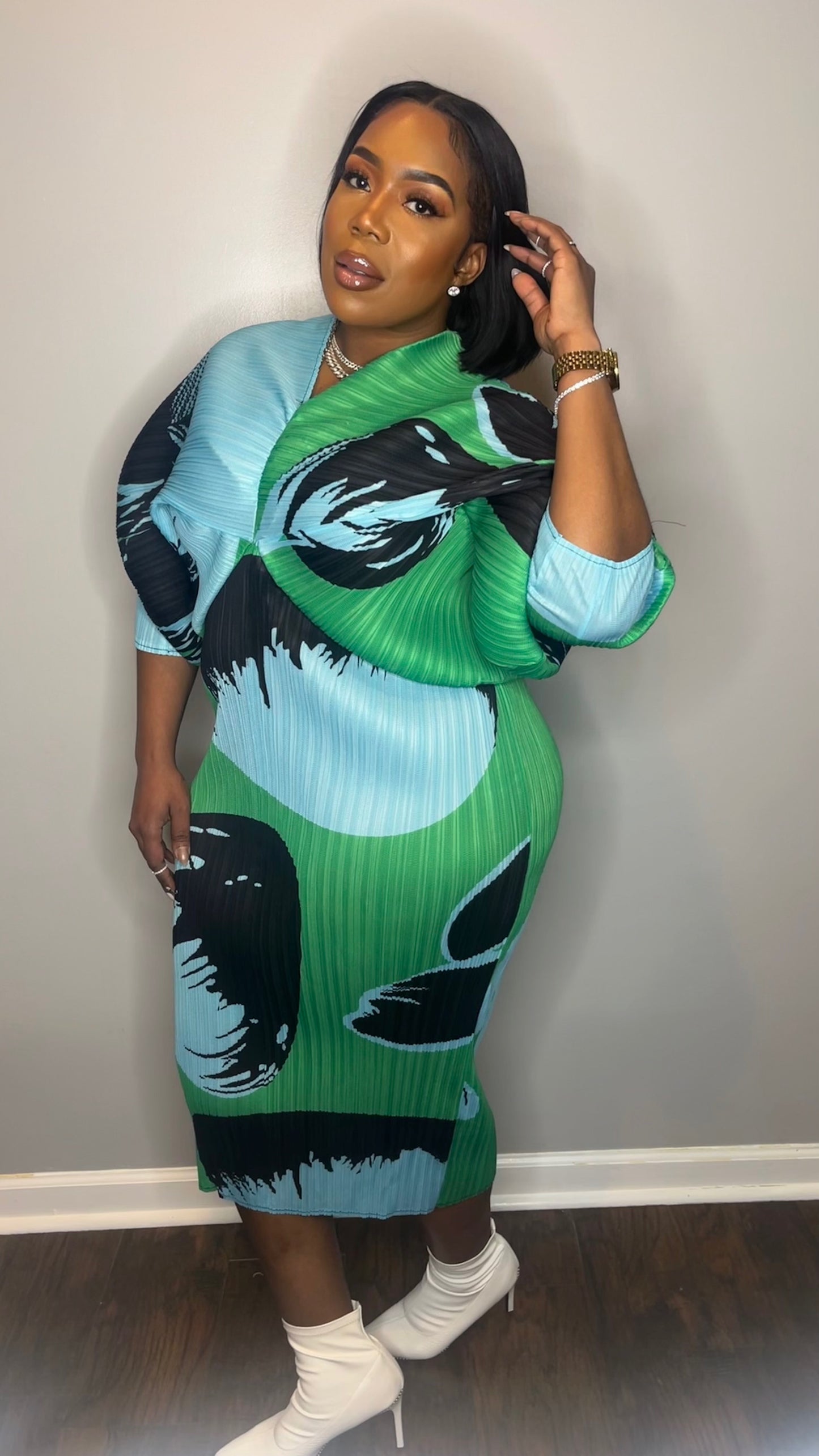 Simone Dress Green