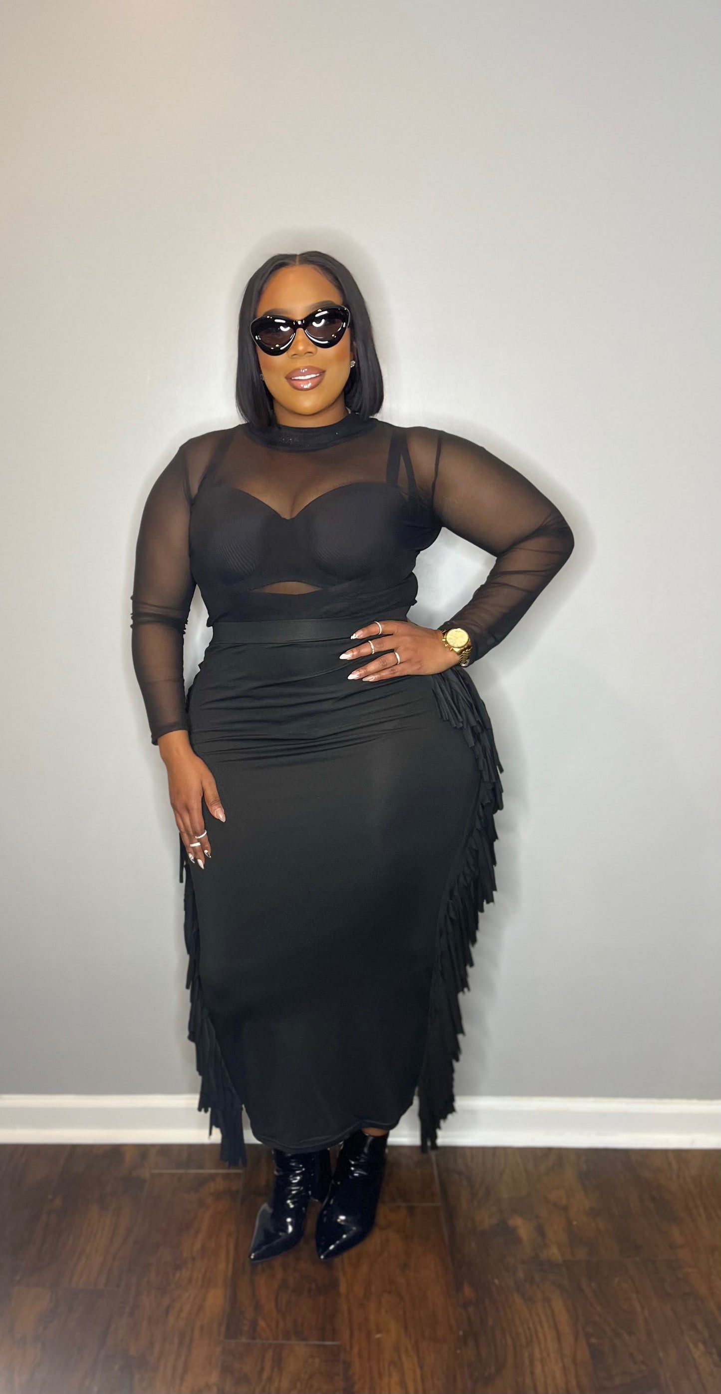 Sheera Black Top