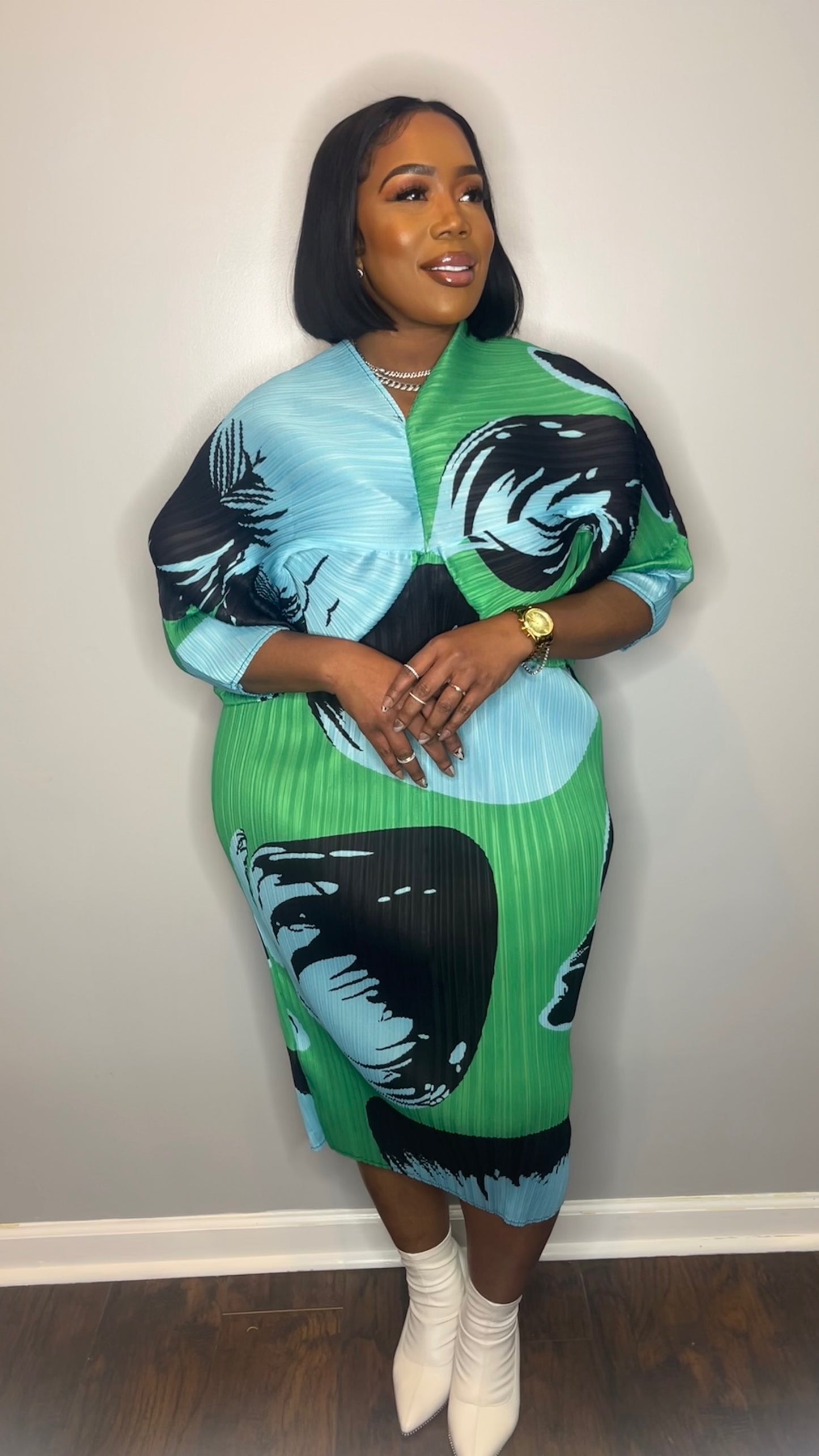 Simone Dress Green