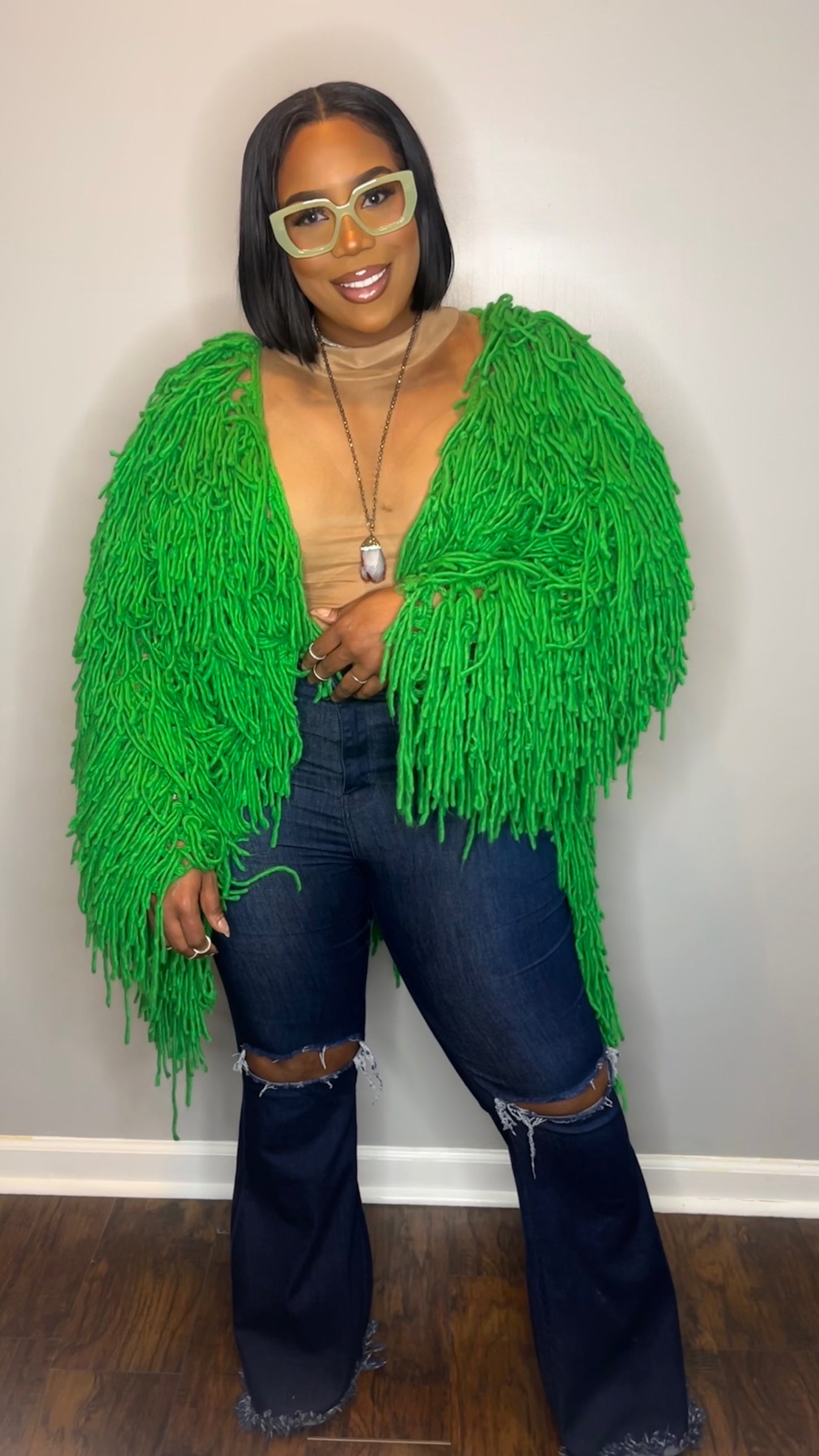 Swag Shag Sweater - Kelly